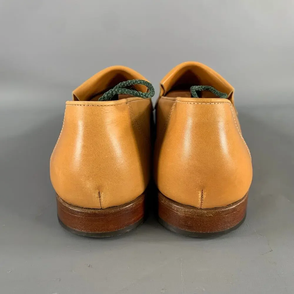 JOHN LOBB Size 9 Tan Leather Penny Loafers